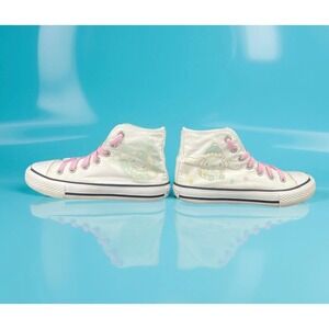 GUC Mutuoni High Top Sneakers Canvas White Pink Laces Cinnamoroll Stars EU 35